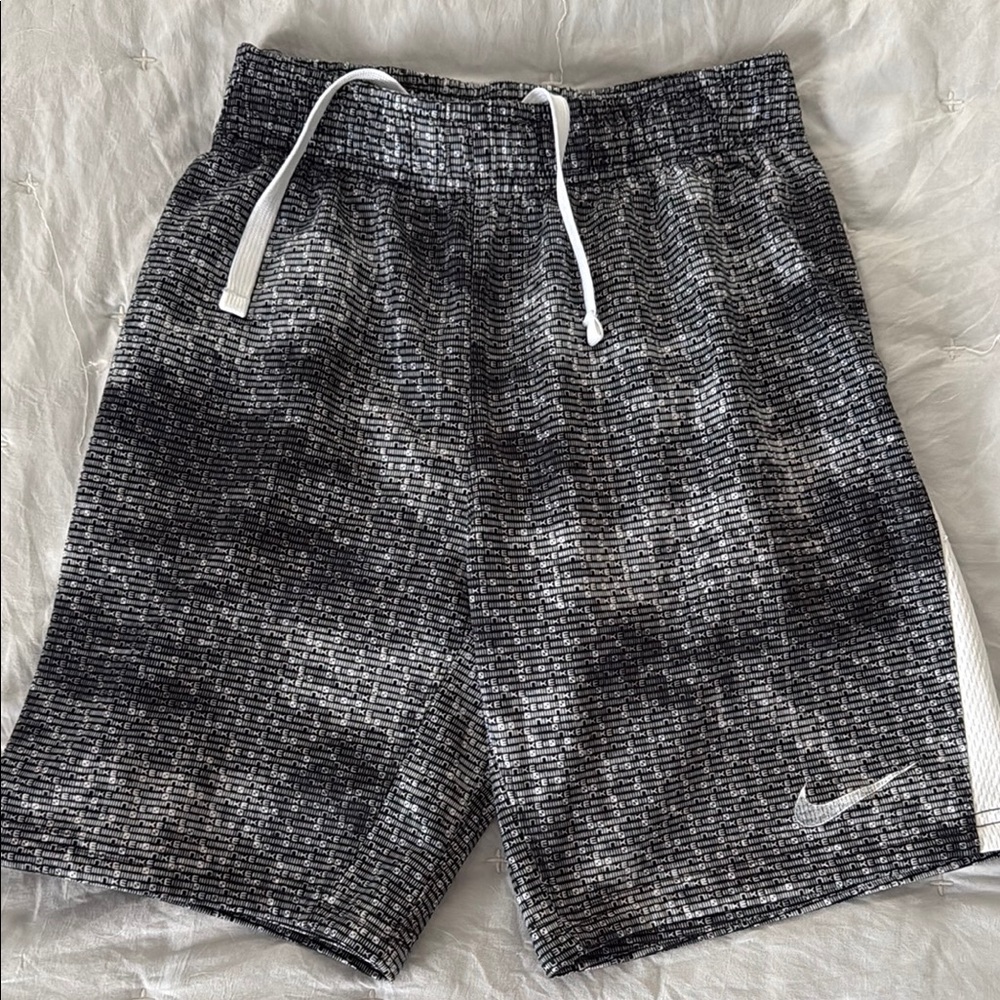 Nike Dynamic Black and Gray Shorts with Adjustable Fit